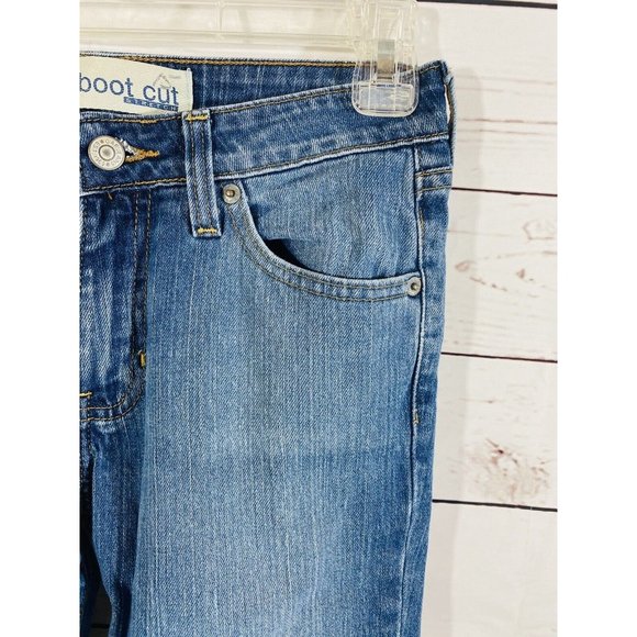 Gap Bootcut Womens Blue Jean Shorts Sz 1 Long Denim Ladies Capris 14” Inseam - Picture 5 of 6